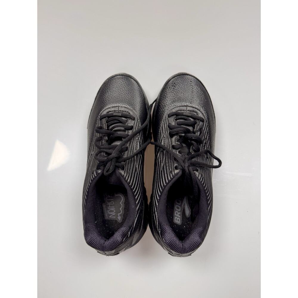 Brooks Addiction Walker 2 Black Leather Walking Shoes Womens 9.5 D Wide - Picture 4 of 10